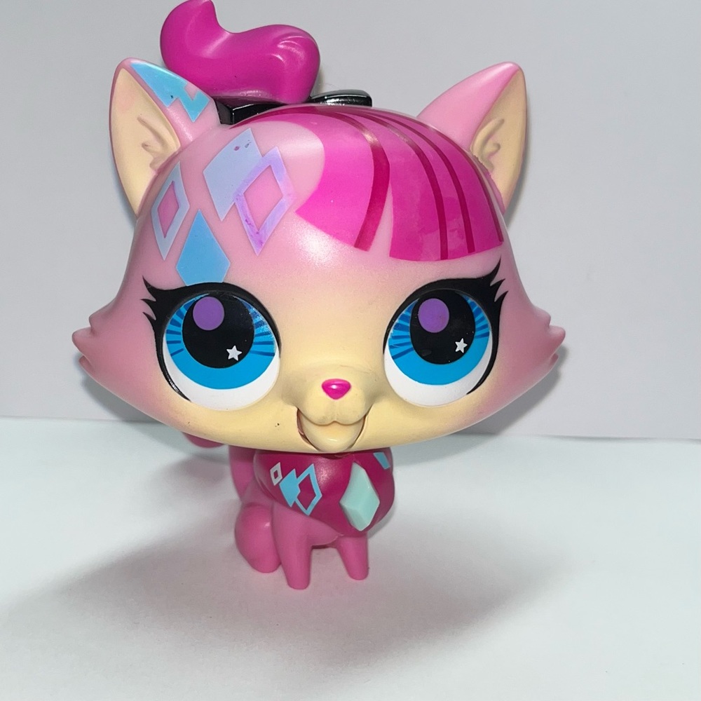 LPS littlest pet shop pink cat singing toy